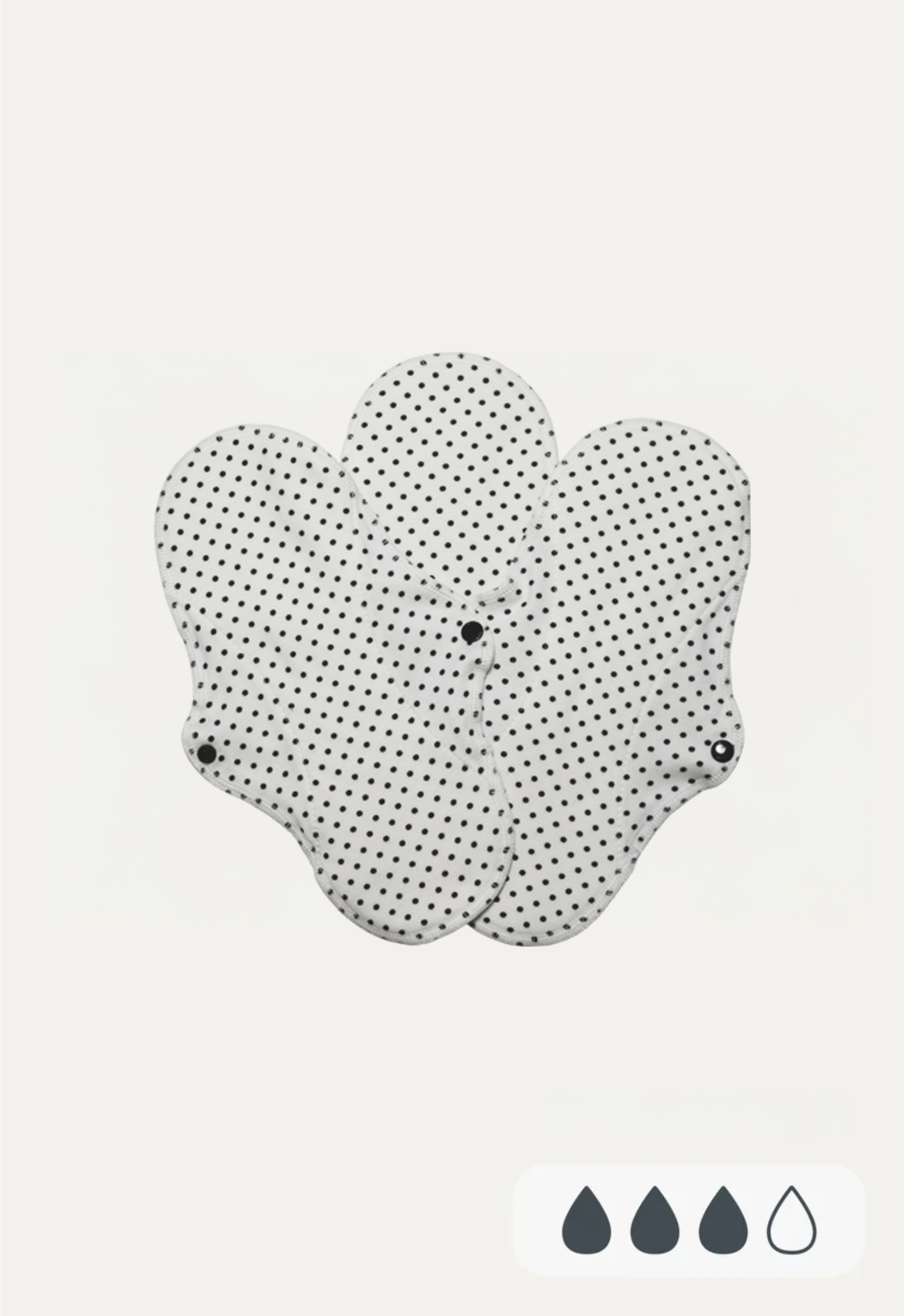 Sanitary Pads Active Regular, Black Dots 3-p