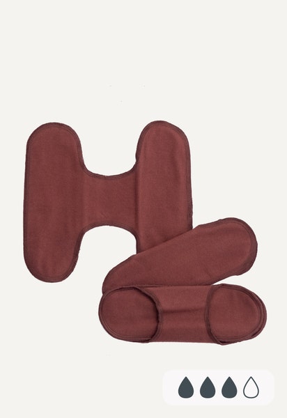 Tygbindor - Snap free - Mörkröd