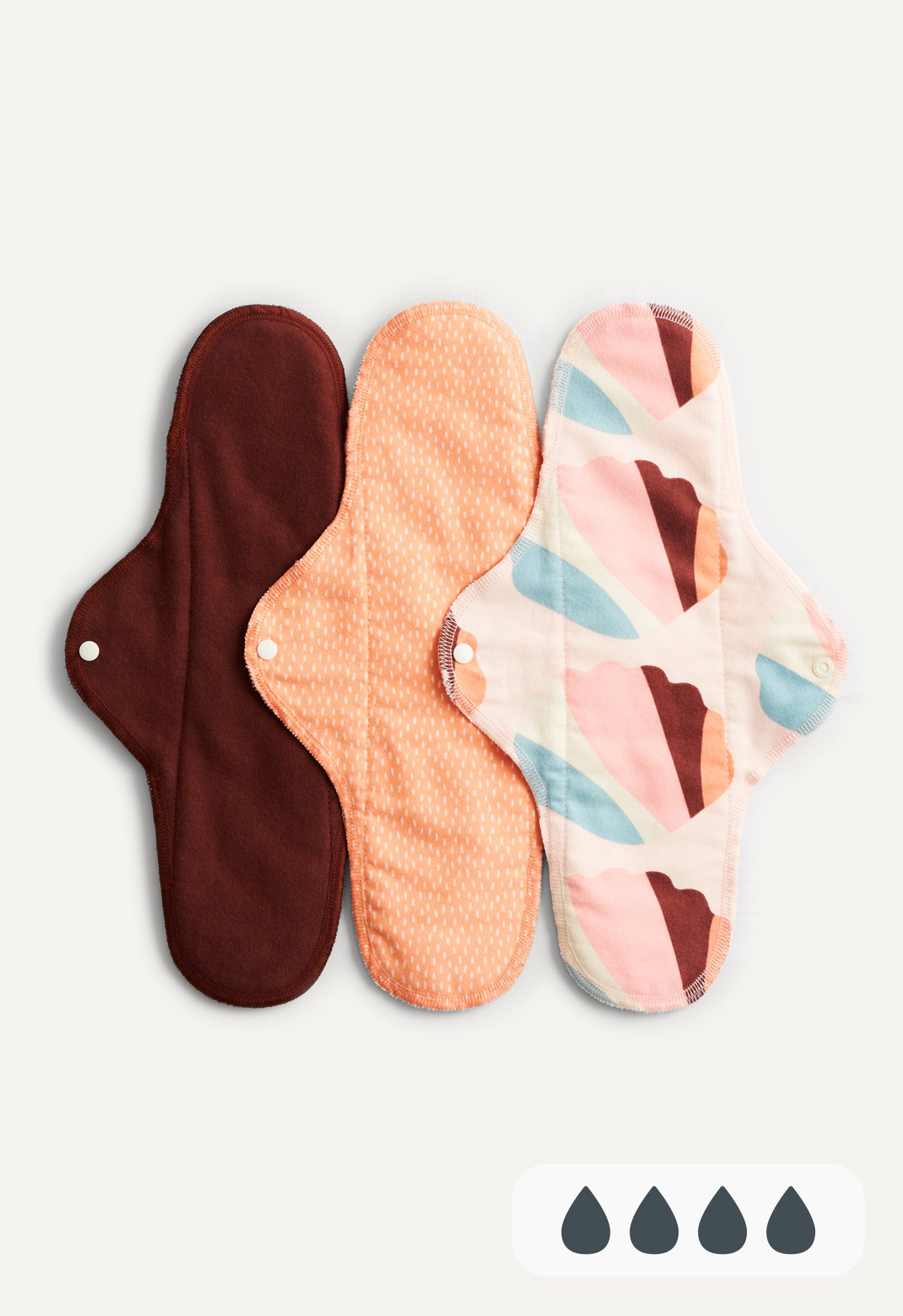 Stoffbinden - Nacht - Orangenes Muster